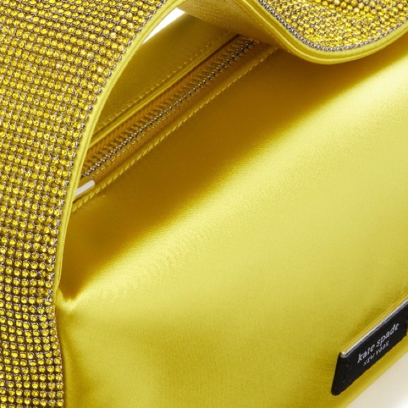 NWT Kate Spade New York Afterparty Satin and Crystal Embellished Shoulder Bag - Picture 5 of 5